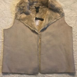 Faux Suede Grace Vest Large